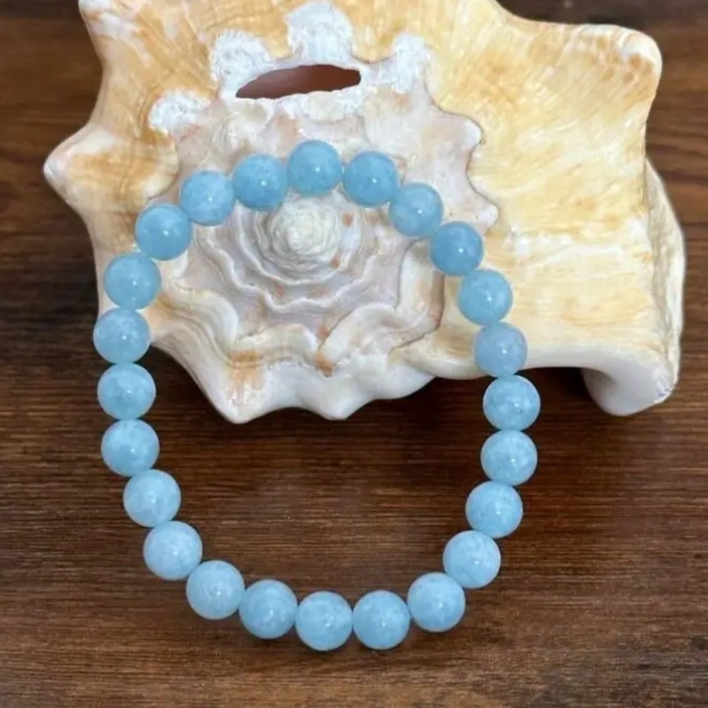 4/$20  #80  Natural Blue Aquamarine Bracelet